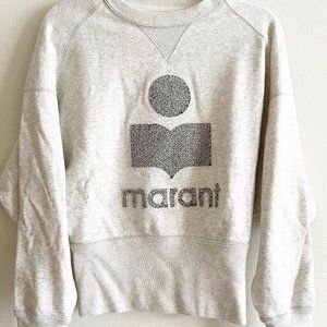 Isabel Marant Etoile Logo Sweatshirt, Sz 38